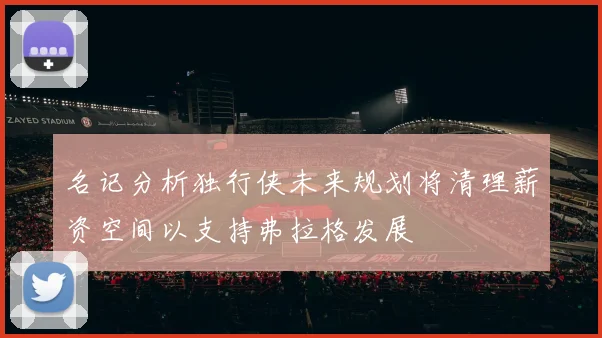 名记分析独行侠未来规划将清理薪资空间以支持弗拉格发展